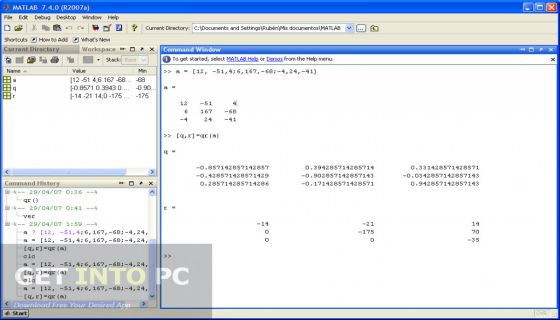 offline installer standalone setup of MATLAB 2007 Download Free