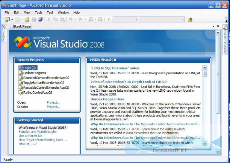 Visual Studio 2008 latest version Download