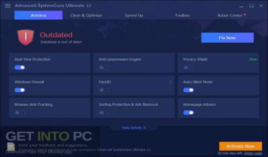 Advanced Systemcare Ultimate 12 Free Download 2020