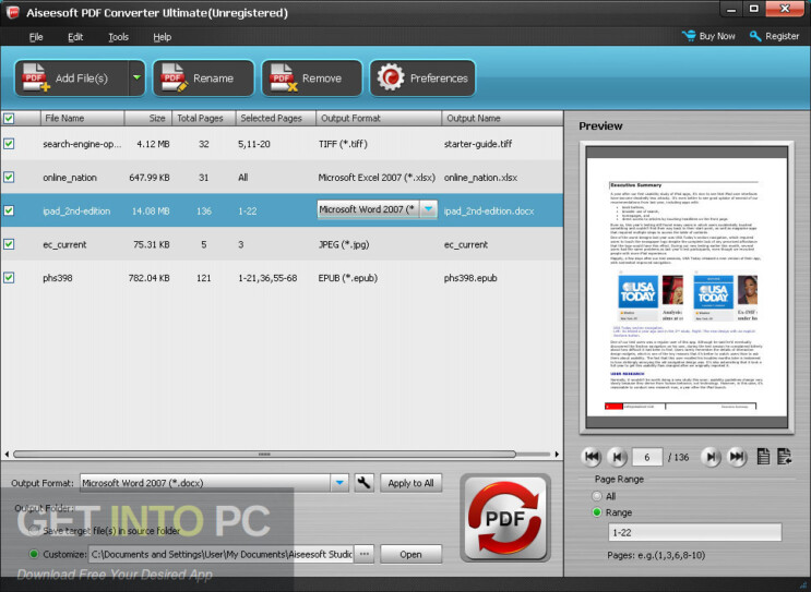 Aiseesoft PDF to Word Converter Free Download