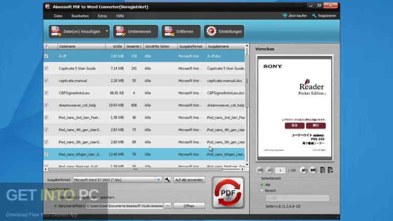 Aiseesoft PDF to Word Converter Free Download