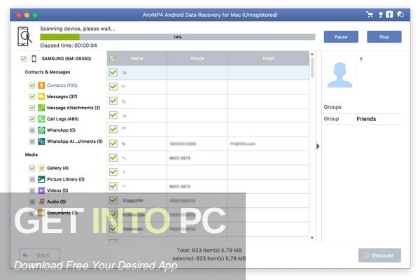 AnyMP4 Android Data Recovery Free Download
