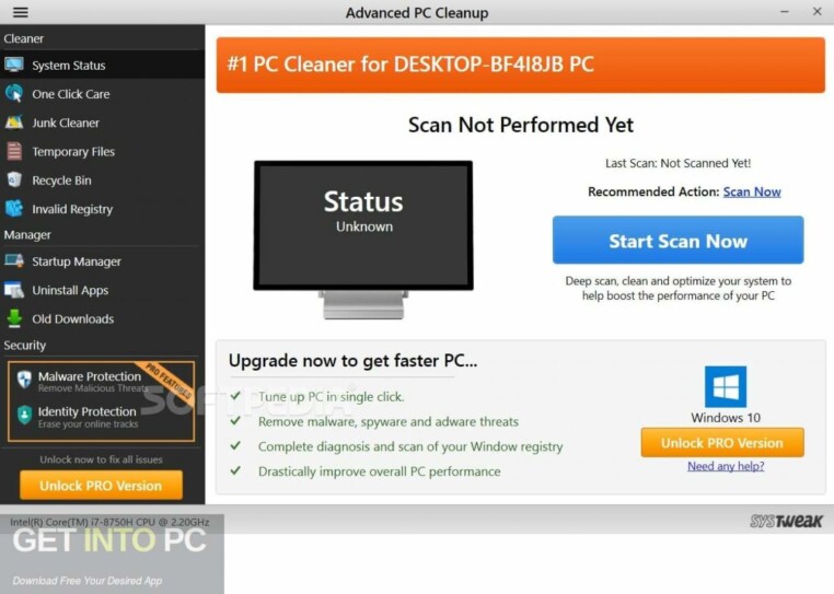 Systweak Advanced PC Cleanup Free Download