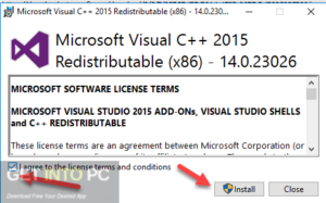 Microsoft Visual C ++ 2015-2019 Redistributable Download