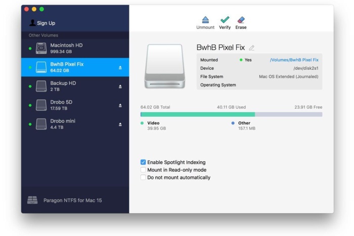 Paragon NTFS DMG for Mac Free Download