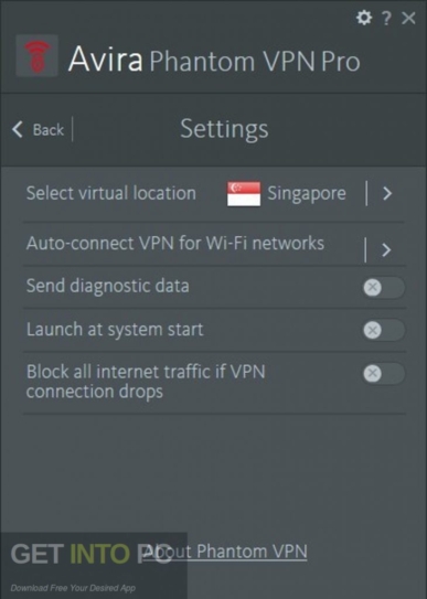 Avira Phantom VPN Pro Setup Free Download
