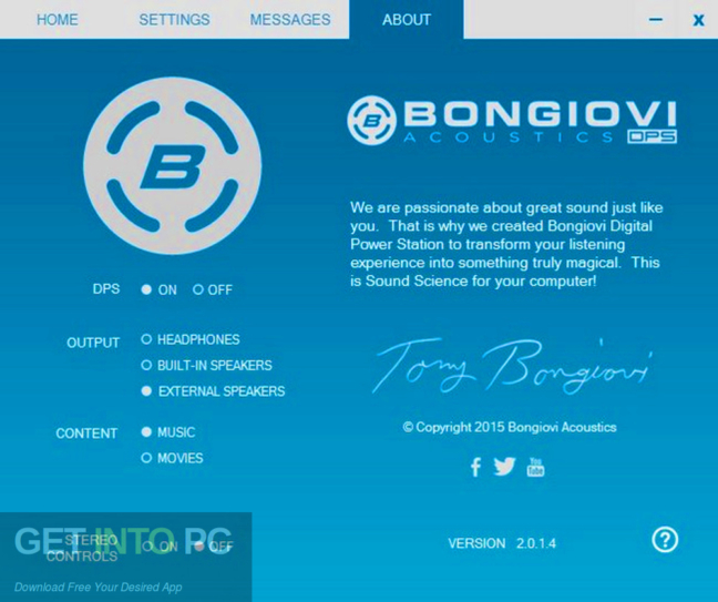 Bongiovi Acoustics DPS Audio Enhancer 2020 Free Download