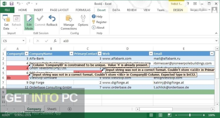 Devart Excel Add-ins Free Download
