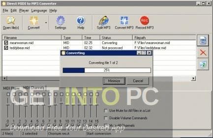 Direct MIDI to MP3 Converter Free Download