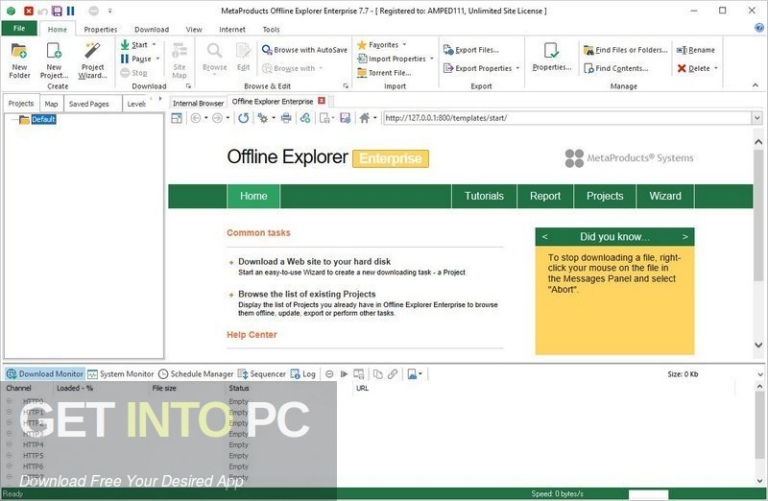 MetaProducts Offline Explorer Enterprise 2020 Free Download