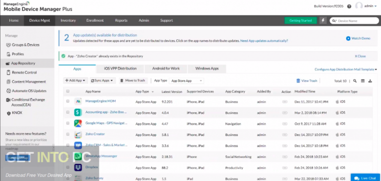 Mobile Device Manager Plus 2020 Free Download