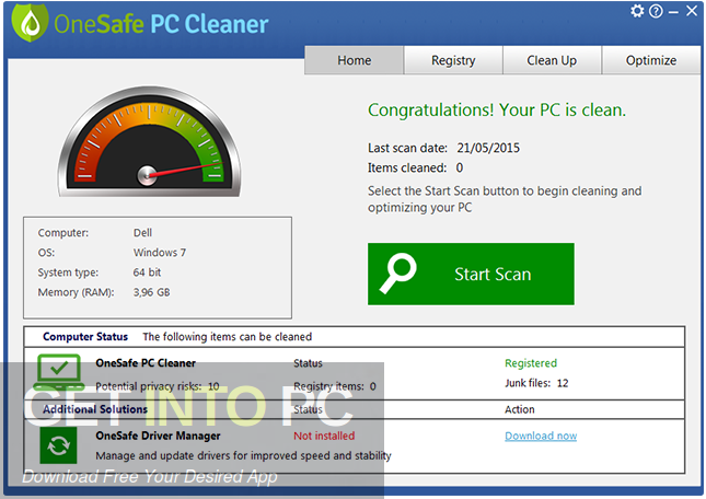 OneSafe PC Cleaner Pro 2020 Free Download