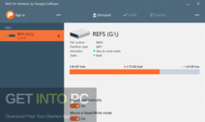 Paragon ReFS for Windows Free Download
