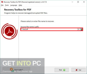 Recovery Toolbox for PDF Free Download