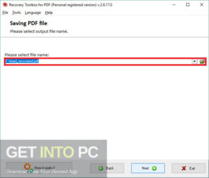Recovery Toolbox for PDF Free Download
