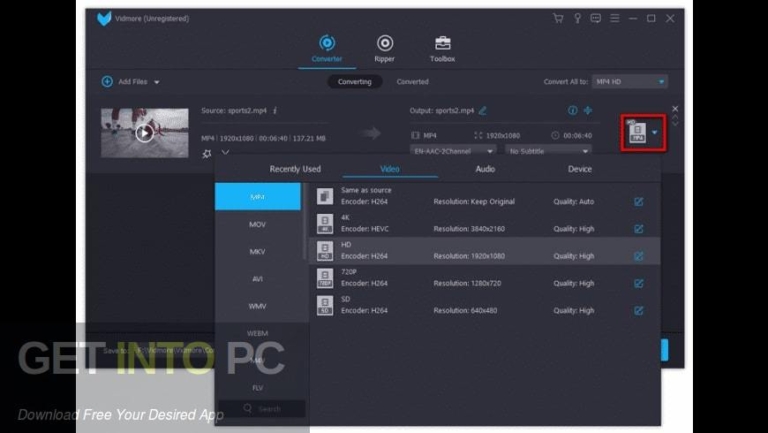 Vidmore Player Free Download