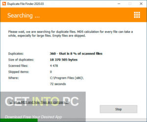 Duplicate File Finder Professional 2020 Free Download