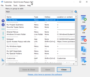 Quick Access Popup Free Download
