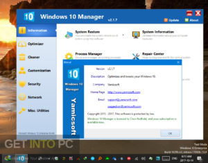 Yamicsoft Windows 10 Manager 2020 Free Download