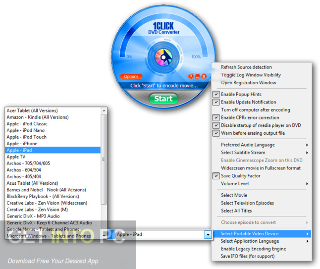 1CLICK DVD Converter 2021 Free Download