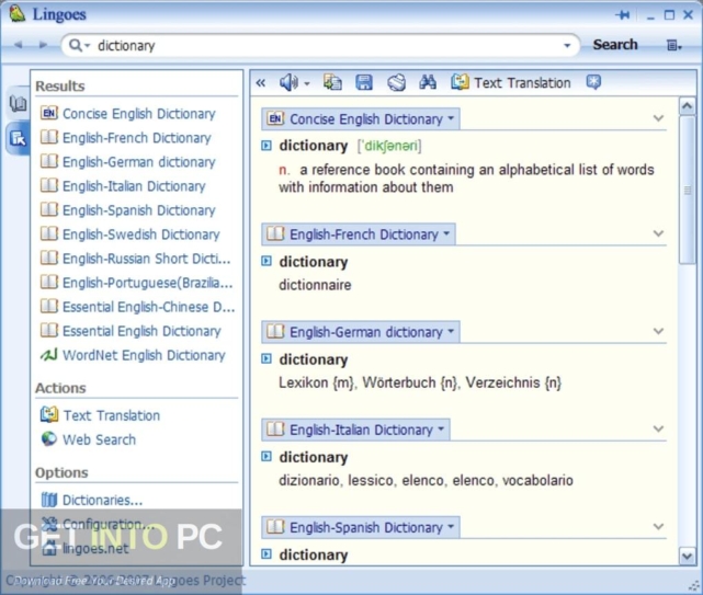English Voice Packages for Lingoes Free Download