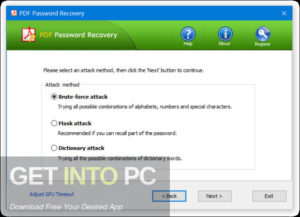 RecoverPassword PDF Password Recovery Pro Free Download