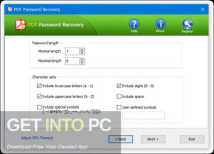 RecoverPassword PDF Password Recovery Pro Free Download