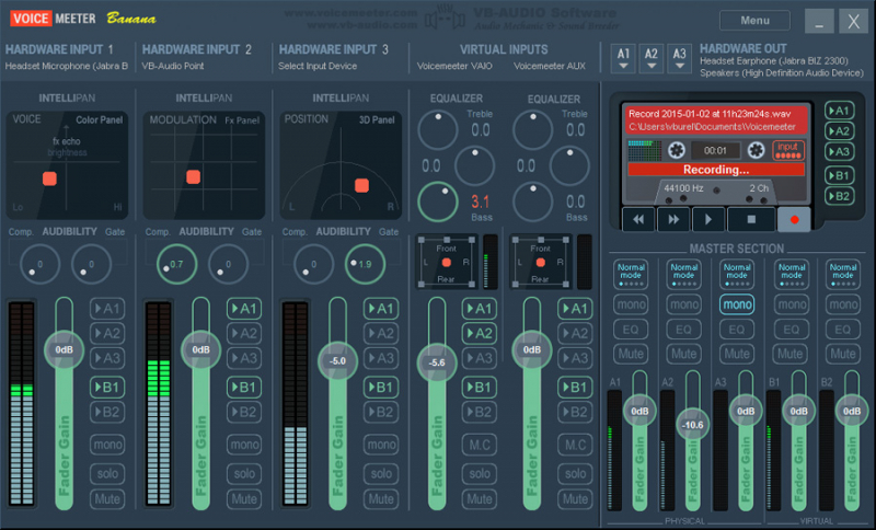  Voicemeeter Banana - Virtual Audio Device Mixer For Windows