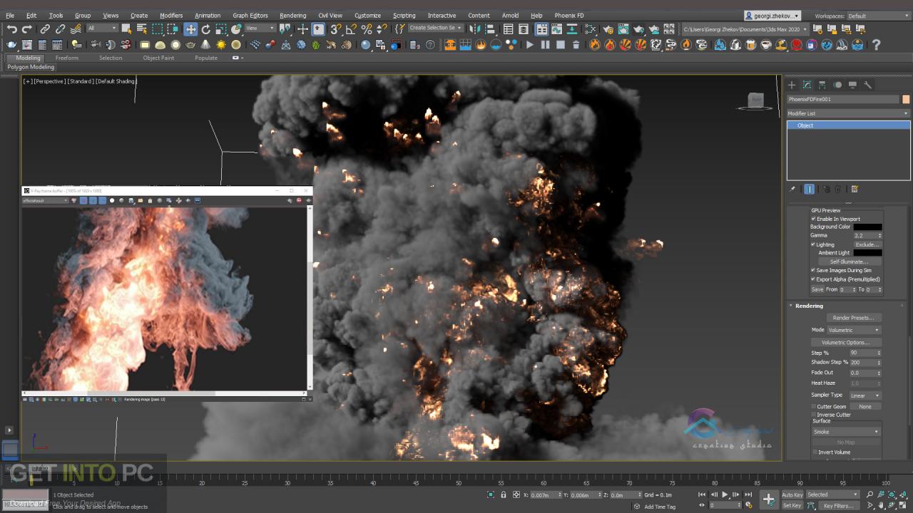 Download Phoenix FD 4.20.00 for 3ds Max 2016-2021