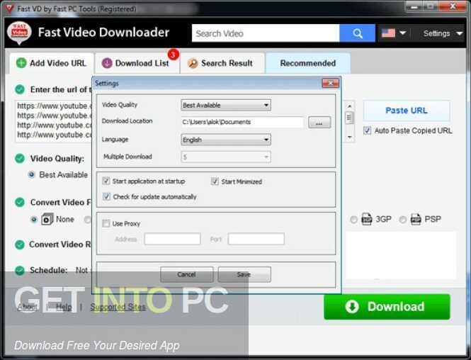 Fast Video Downloader 2021 Free Download