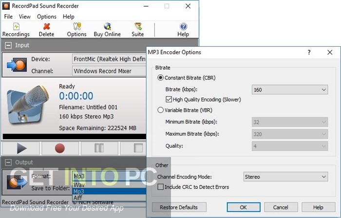 NCH RecordPad Sound Recorder 2021 Free Download