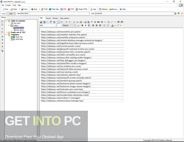 Softany WinCHM Pro 2021 Free Download