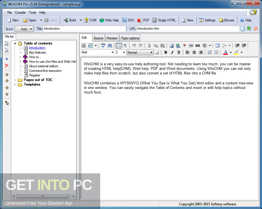 Softany WinCHM Pro 2021 Free Download
