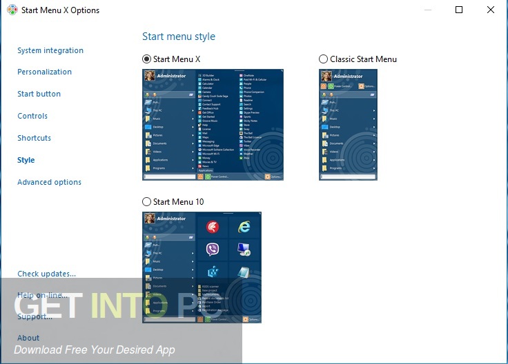 Start Menu X Pro 2021 Free Download