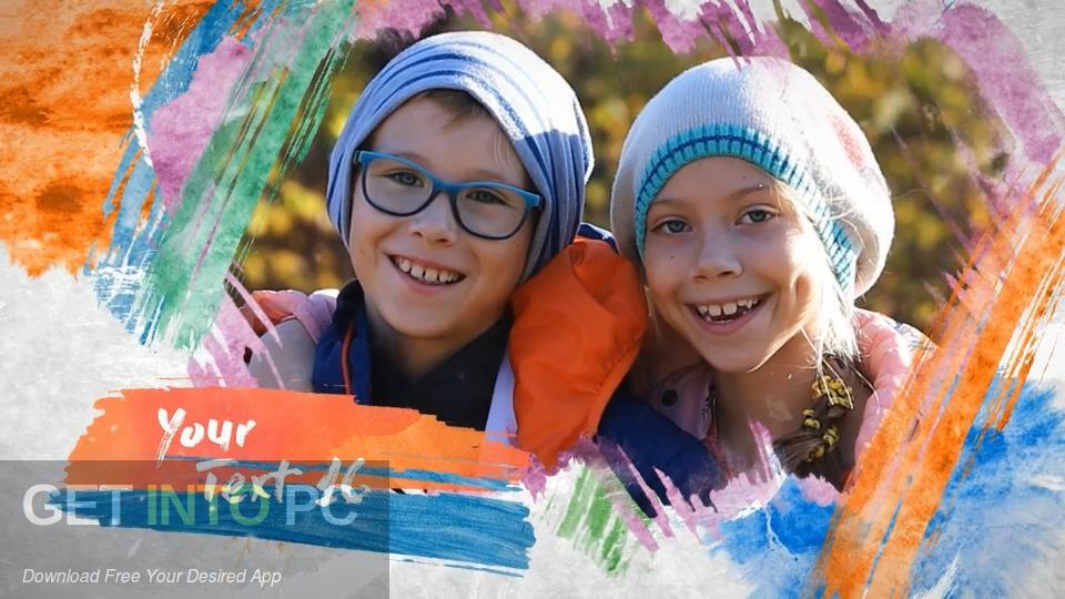 VideoHive – Colorful Brush Slideshow AEP Free Download