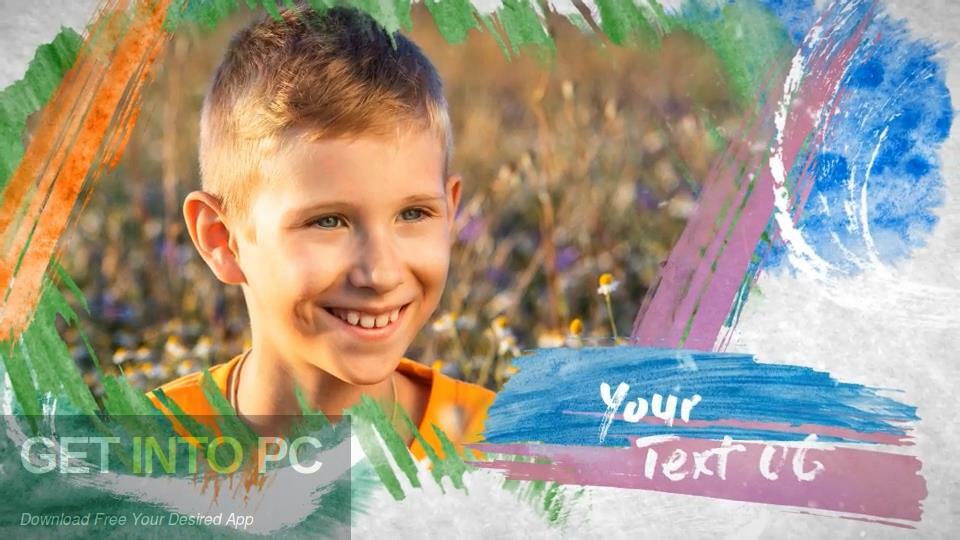 VideoHive – Colorful Brush Slideshow AEP Free Download