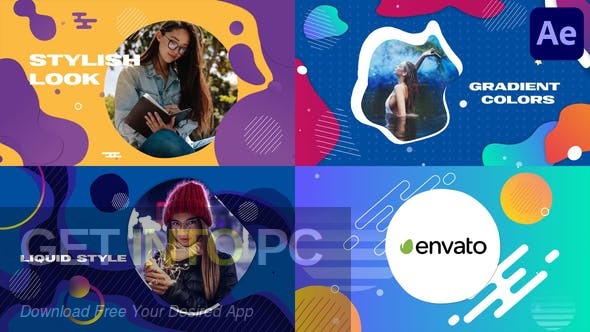 VideoHive – Colorful Liquid Slideshow AEP Free Download