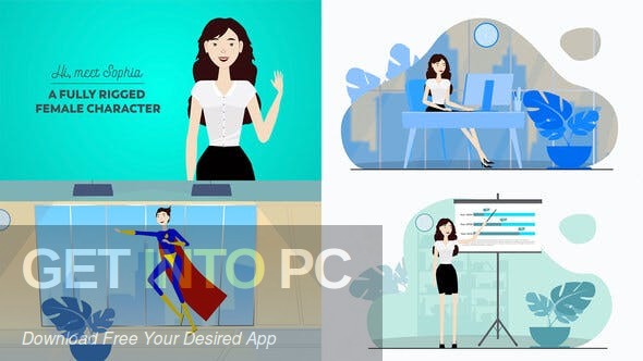 VideoHive – Female Character Travel toolkit AEP Free Download