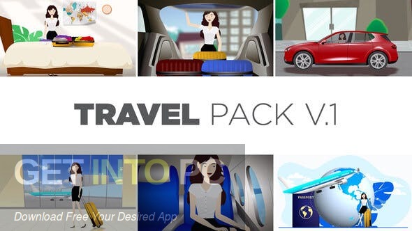 VideoHive – Female Character Travel toolkit AEP Free Download