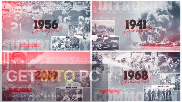 VideoHive – History Slideshow Documentary Timeline AEP Free Download