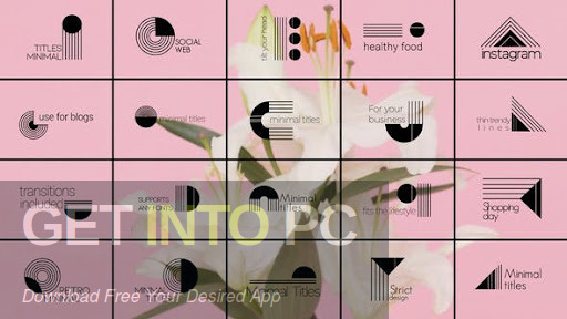 VideoHive – Minimal Titles And Transitions After Effects Free Download