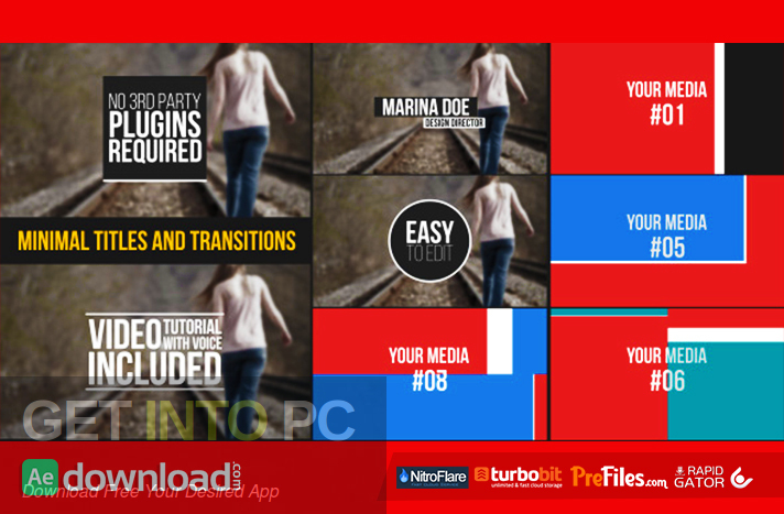 VideoHive – Minimal Titles And Transitions After Effects Free Download