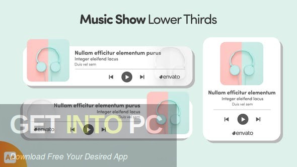 VideoHive – Music Show Lower Thirds AEP Free Download