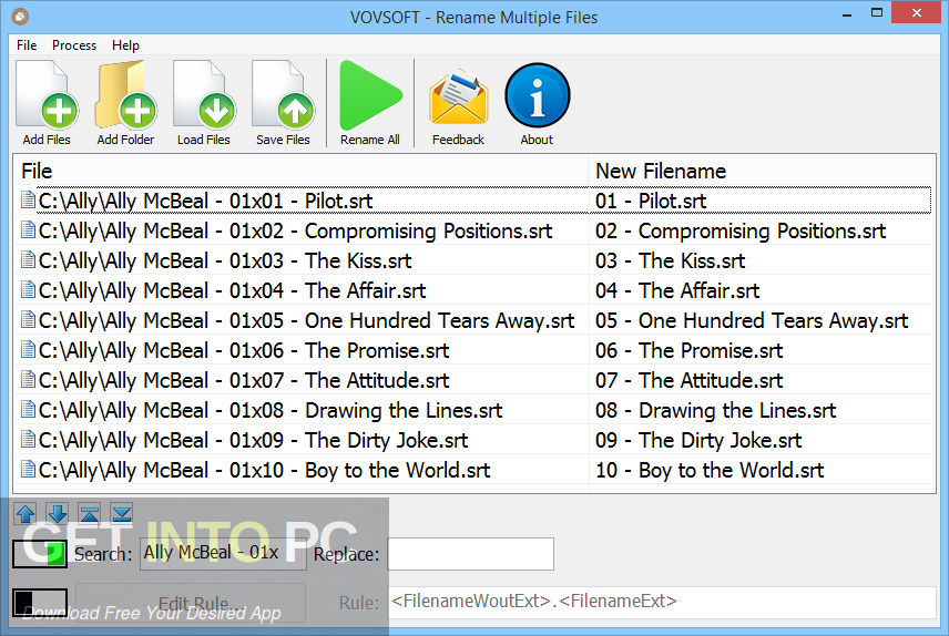 VovSoft Rename Multiple Files Free Download