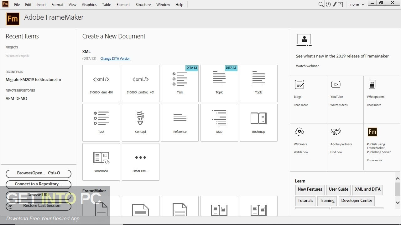 Adobe FrameMaker 2020 Free Download