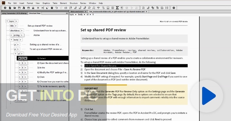 Adobe FrameMaker 2020 Free Download