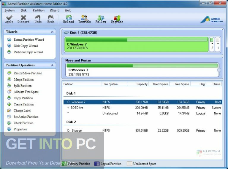 AOMEI Partition Assistant Technician 2021 Free Download