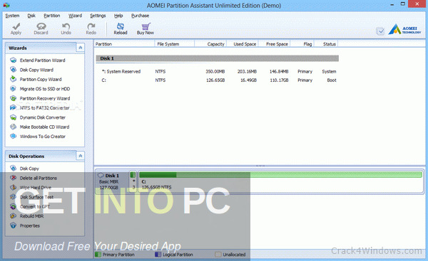 AOMEI Partition Assistant Technician 2021 Free Download