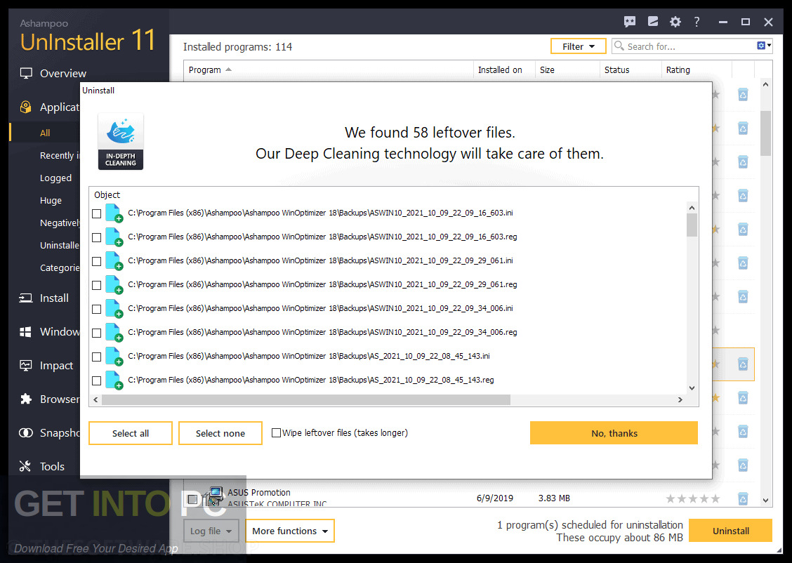 Ashampoo UnInstaller 2022 Free Download