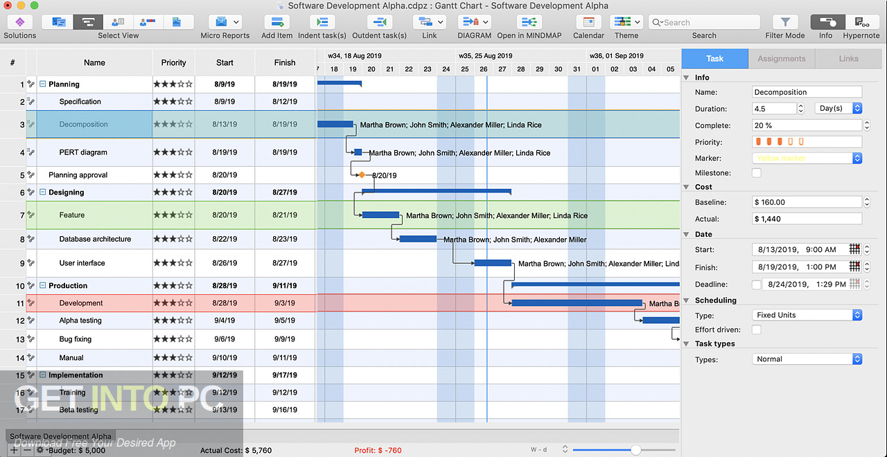 ConceptDraw PROJECT Free Download